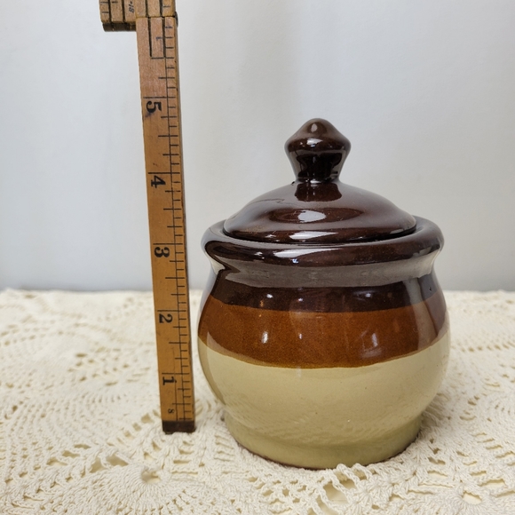 Vintage Decor Bundle Crock Letter Holder Vases Crochet Doilie - Picture 9 of 16